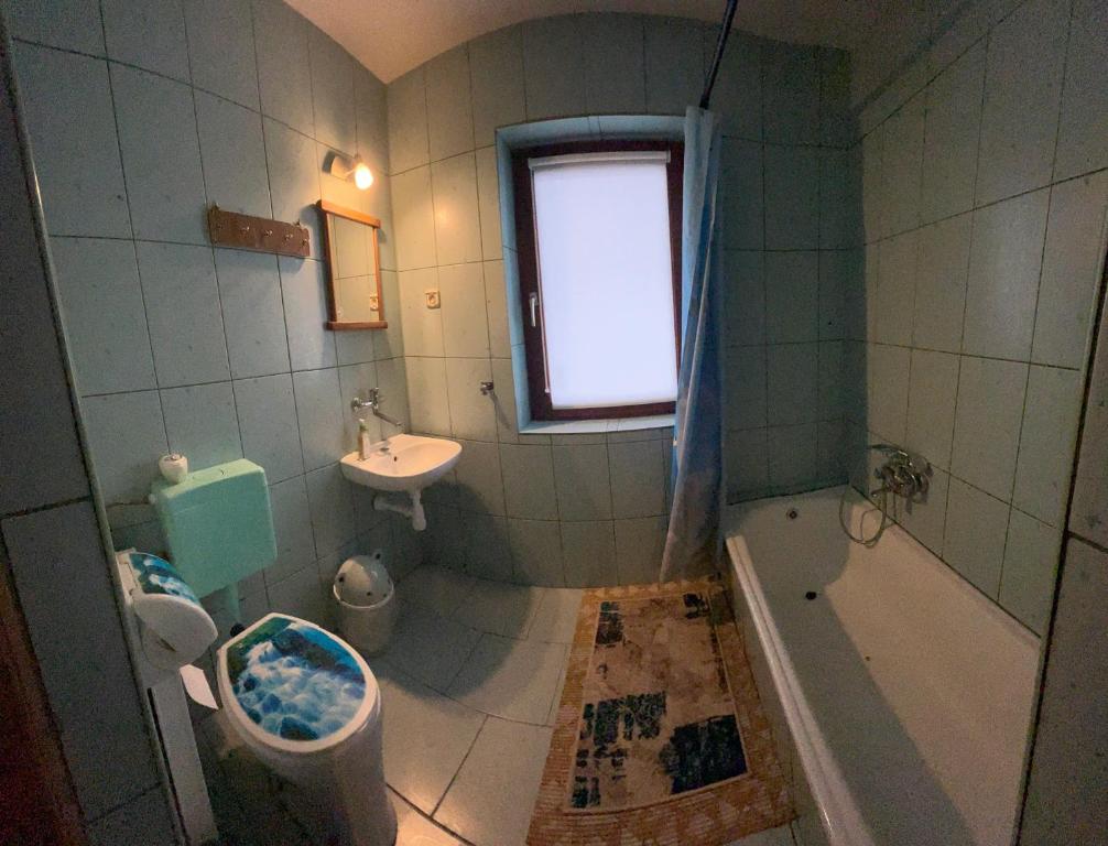 łazienka w obiekcie Pokoje u Cekusa w mieście Białka Tatrzanska