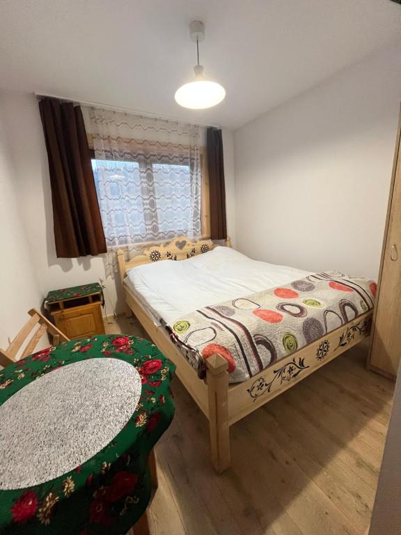 pokój z 1 łóżkiem, stałem i szafą w obiekcie Willa Pod Jasieniami w mieście Białka Tatrzanska